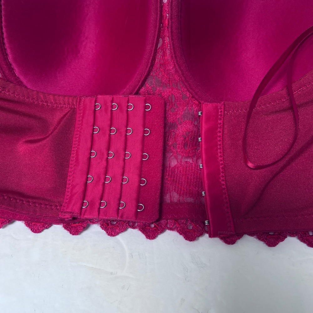 Windsor Romantic Red Lace Sequin Heavily Beaded Bustier Top Coquette Size M READ - Picture 9 of 11